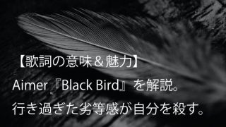 Aimer（エメ）『Black Bird』歌詞【意味＆魅力】｜生々しい嫉妬心を描く映画『累-かさね-』主題歌